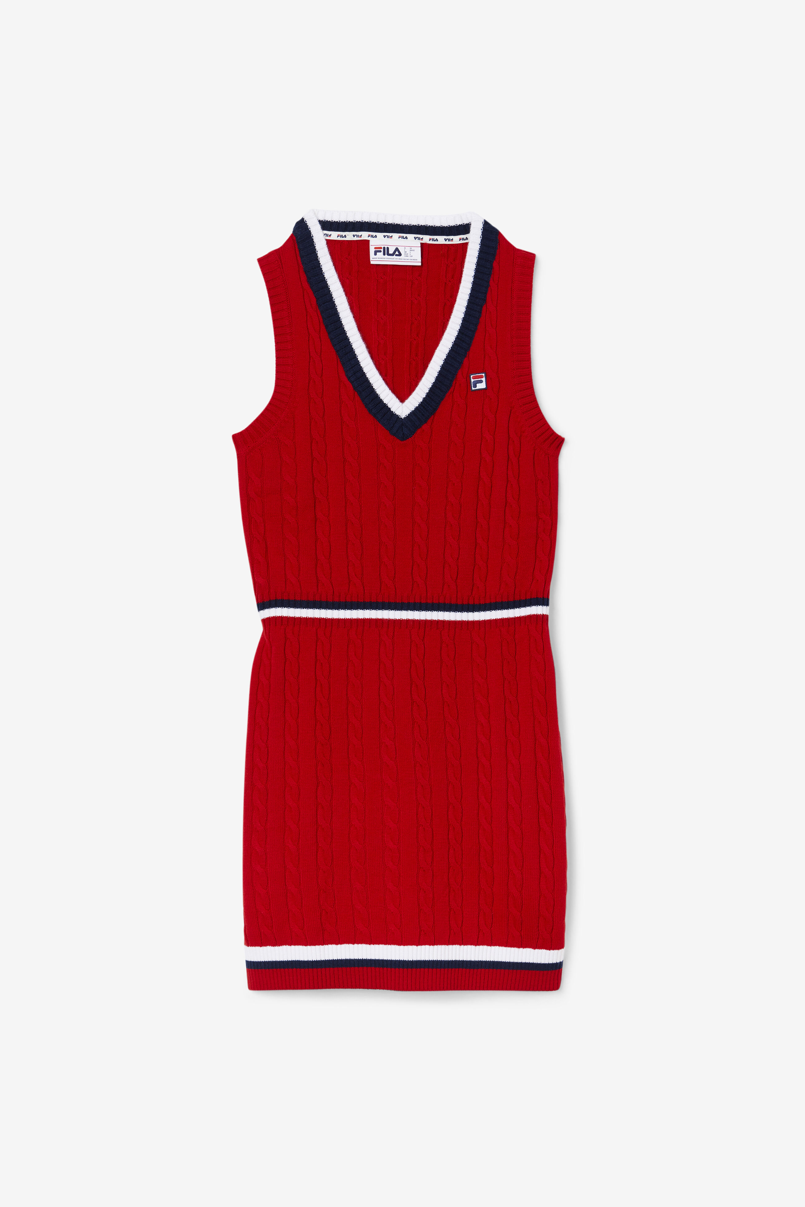 Darian Cable Knit Sweater Knit Dress | Fila F22WF020